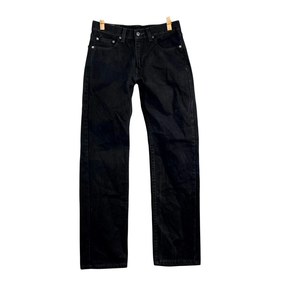 Levi's 505 Jeans Mens 30x30*‎ Black Dark Wash Denim Workwear Streetwear Rodeo